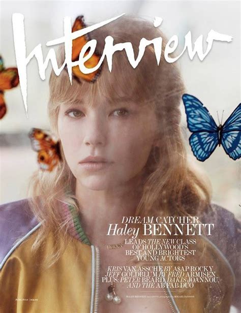 haley bennett desnuda|Haley Bennett graces Interview magazines cover in。